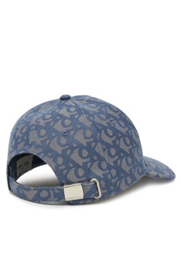 Calvin Klein Czapka z daszkiem Aop 6 Panel Baseball Cap LV04K5058G Niebieski. Kolor: niebieski. Materiał: poliester
