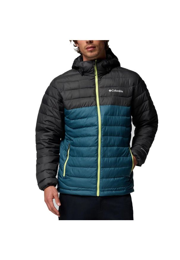 columbia - Kurtka COLUMBIA POWDER LITE II HOODED JAC Niebieski. Kolor: niebieski. Materiał: syntetyk. Sport: turystyka piesza
