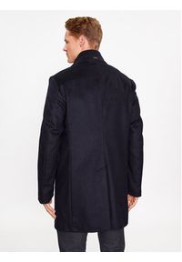 JOOP! Płaszcz wełniany 30037689 Granatowy Regular Fit. Kolor: niebieski. Materiał: wełna
