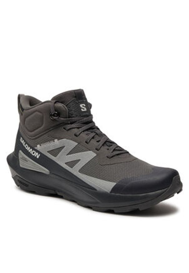 salomon - Salomon Trekkingi Elixir Activ Mid Gore-Tex L47456800 Szary. Kolor: szary. Materiał: materiał. Technologia: Gore-Tex. Sport: turystyka piesza