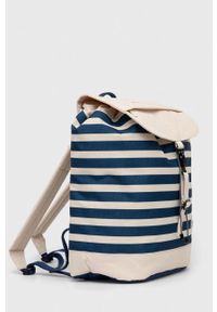 Lefrik plecak damski kolor granatowy duży wzorzysty. Kolor: niebieski. Materiał: poliester #5