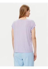 Vero Moda T-Shirt Ava 10284468 Fioletowy Regular Fit. Kolor: fioletowy. Materiał: lyocell