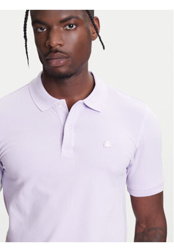 United Colors of Benetton - United Colors Of Benetton Polo 3WG9U301Z Fioletowy Slim Fit. Typ kołnierza: polo. Kolor: fioletowy. Materiał: bawełna