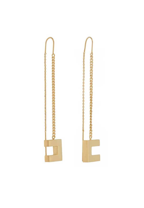 Elisabetta Franchi Kolczyki OR-16A-56E2-V170 Złoty. Materiał: metalowe. Kolor: złoty
