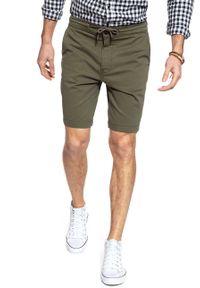 Lee - SPODENKI LEE DRAWSTRING SHORT IVY GREEN L73ULV06. Materiał: materiał #6