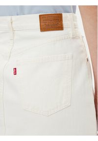 Levi's® Spódnica jeansowa 001VH-0002 Écru Regular Fit. Kolor: kremowy. Materiał: bawełna #2
