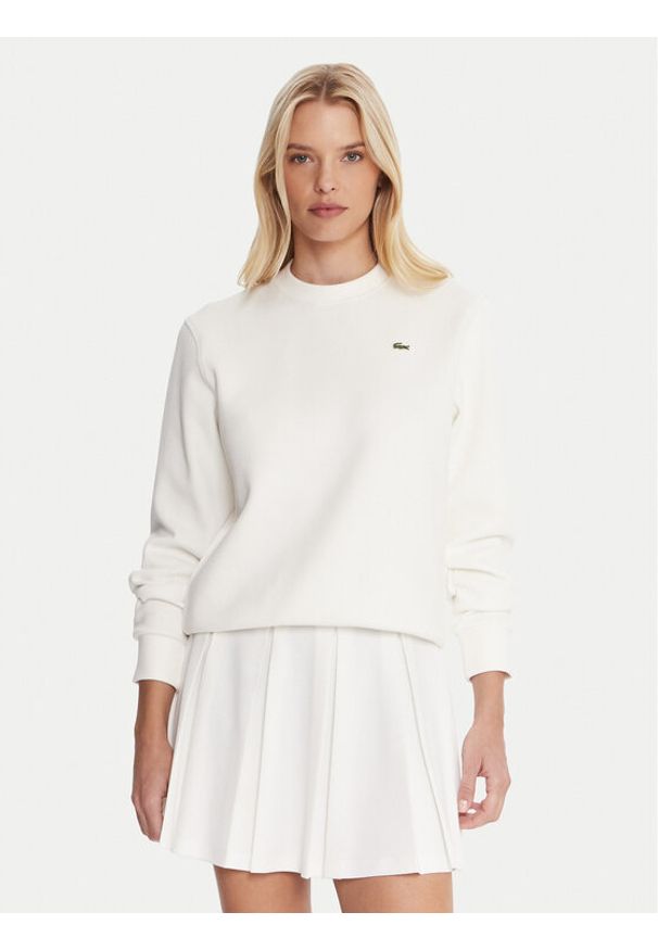 Lacoste Bluza SF5245 Écru Relaxed Fit. Materiał: bawełna