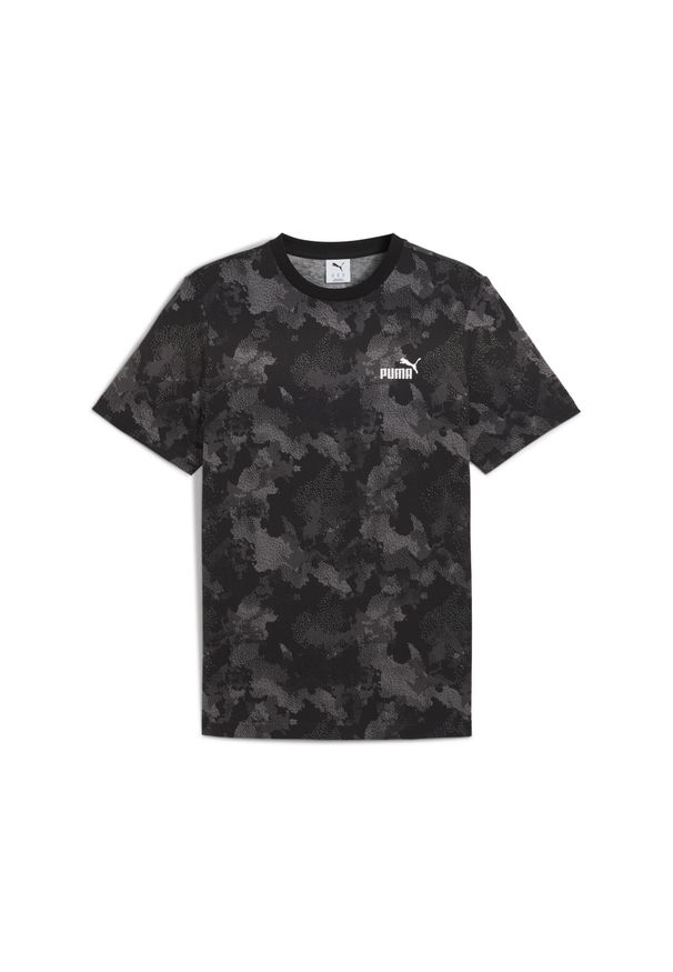 Puma - Męska koszulka Essentials Camo PUMA Black. Kolor: czarny. Sport: fitness