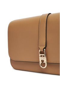 TOMMY HILFIGER - Tommy Hilfiger Torebka Th Libre Flap Crossover AW0AW17723 Brązowy. Kolor: brązowy. Materiał: skórzane #3