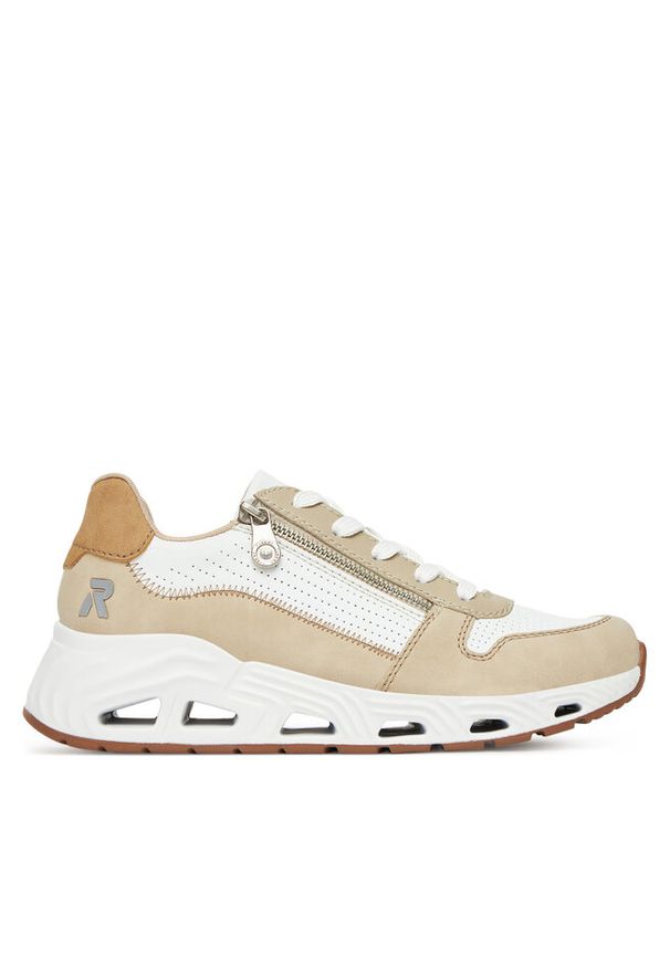Sneakersy Rieker. Kolor: biały