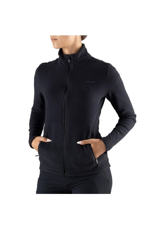 Bluza techniczna damska Viking Tesero Lady, polar. Kolor: czarny. Materiał: polar. Styl: sportowy. Sport: turystyka piesza