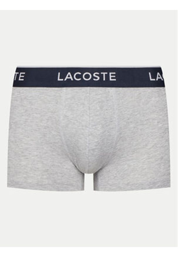 Lacoste Komplet 3 par bokserek 5H1300 Szary. Kolor: szary. Materiał: bawełna