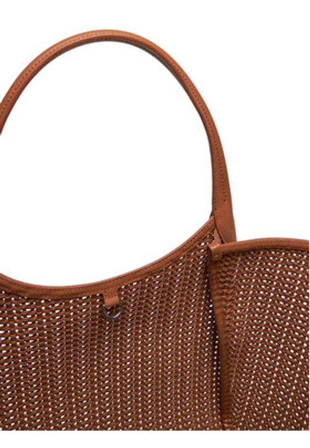 Emporio Armani Torebka EW001009 AF14309 U6164 Brązowy. Kolor: brązowy. Materiał: skórzane