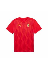 Puma - Koszulka przedmeczowa RC Lens 2024/25. Kolor: czerwony, żółty, wielokolorowy. Sport: piłka nożna