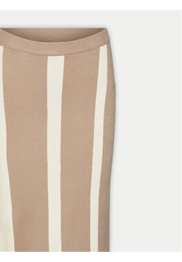 Vero Moda Spódnica ołówkowa Gold New Art 10311360 Beżowy Slim Fit. Kolor: beżowy. Materiał: syntetyk
