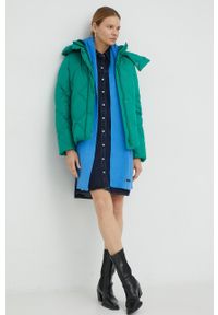 Levi's® - Levi's sukienka jeansowa kolor granatowy mini oversize. Okazja: na spotkanie biznesowe. Kolor: niebieski. Materiał: jeans. Długość rękawa: krótki rękaw. Typ sukienki: oversize. Styl: biznesowy. Długość: mini #3