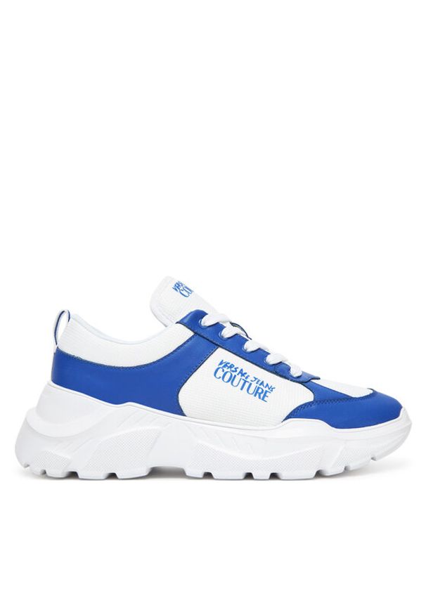 Versace Jeans Couture Sneakersy 78YA3SC1 Niebieski. Kolor: niebieski. Materiał: skóra