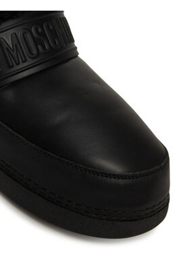 Love Moschino - LOVE MOSCHINO Śniegowce JA24412G0NISJ00A Czarny. Kolor: czarny. Materiał: skóra
