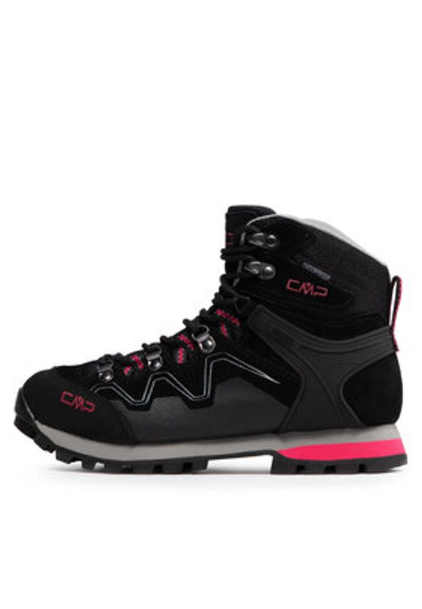 CMP Trekkingi Athunis Mid Wmn Trekking Shoe Wp 31Q4976 Czarny. Kolor: czarny. Materiał: skóra, zamsz