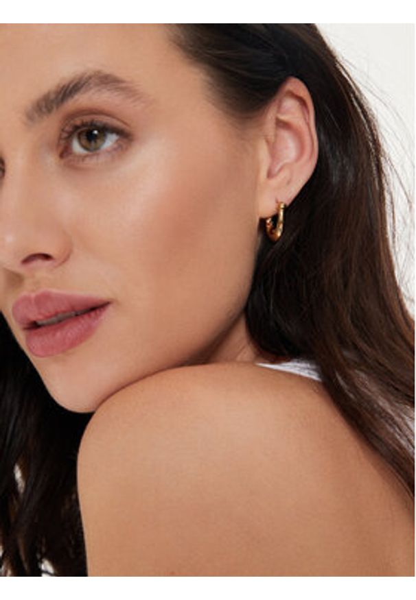 Coach Kolczyki 37351447GLD710 Złoty. Materiał: metalowe. Kolor: złoty