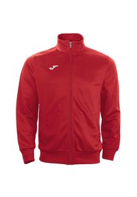 Joma - Męska Dresowa Kurtka Piłkarska Combi. Kolor: czerwony. Materiał: dresówka