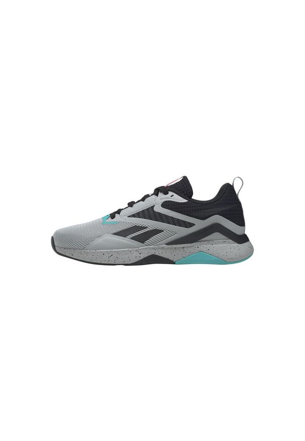 Buty do treningu biegowego Reebok Nanoflex V2. Kolor: wielokolorowy, czarny, niebieski, szary. Sport: fitness