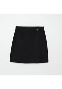 Cropp - Jeansowa spódnica mini - Czarny. Kolor: czarny. Materiał: jeans #1