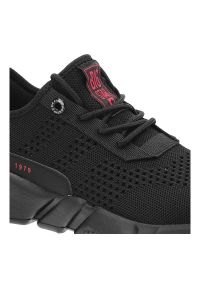 Big-Star - Czarne Sneakersy Big Star Damskie Buty Sportowe. Okazja: na co dzień. Kolor: czarny. Szerokość cholewki: normalna. Wzór: napisy. Sport: turystyka piesza #4