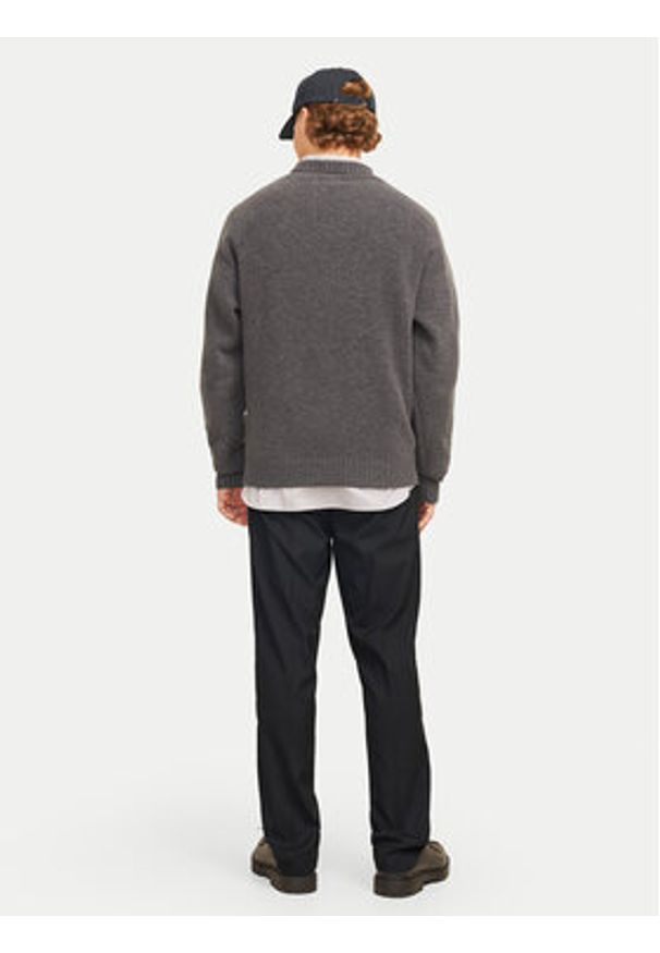 Jack & Jones - Jack&Jones Chinosy Kane Edwin 12268303 Czarny Relaxed Fit. Kolor: czarny. Materiał: syntetyk