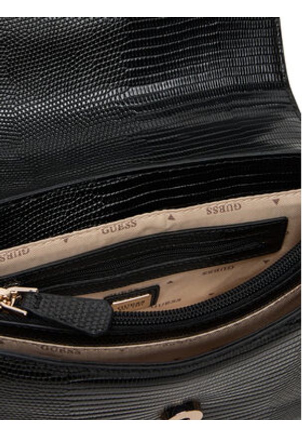 Guess Torebka Salinge HWKG96 24200 Czarny. Kolor: czarny. Materiał: skórzane