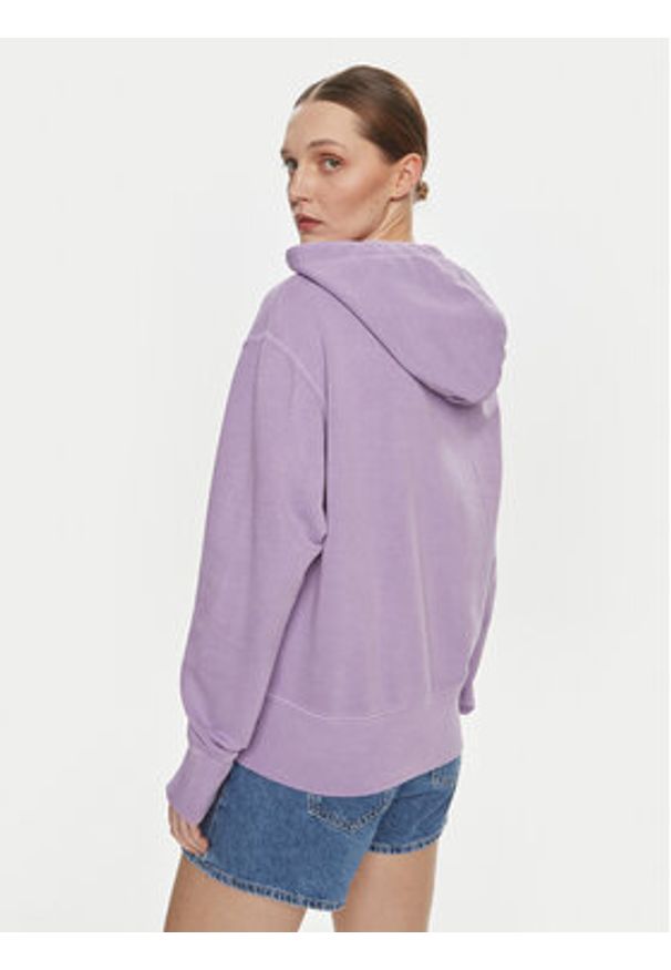 Mustang Bluza Margo 1014961 Fioletowy Oversize. Kolor: fioletowy. Materiał: bawełna