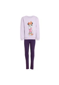 Adidas - Zestaw adidas Disney Minnie Mouse Jogger Kids. Kolor: różowy. Wzór: motyw z bajki