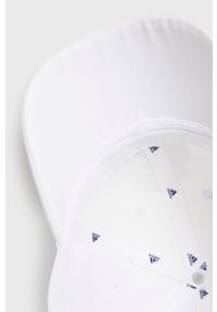 adidas Performance - Czapka z daszkiem. Kolor: biały. Materiał: poliester. Wzór: aplikacja