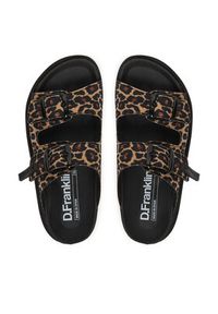 D.Franklin Klapki DFSH407011 Brązowy. Kolor: brązowy. Materiał: materiał #3