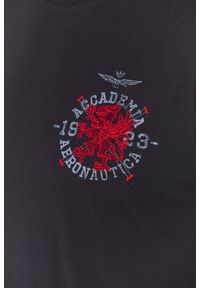 Aeronautica Militare - AERONAUTICA MILITARE Szary bawełniany męski t-shirt M.C., Rozmiar XXL. Kolor: szary. Materiał: bawełna #6