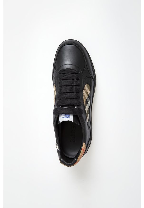 Burberry - Sneakersy męskie skórzane BURBERRY. Materiał: skóra