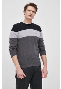 Lacoste Sweter bawełniany AH2157 męski kolor szary lekki. Okazja: na co dzień. Kolor: szary. Materiał: bawełna. Styl: casual #5