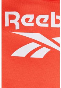 Reebok - Bluza. Okazja: na co dzień. Kolor: pomarańczowy. Materiał: poliester, dzianina. Wzór: nadruk. Styl: casual #3