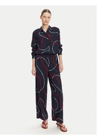 TOMMY HILFIGER - Tommy Hilfiger Koszula WW0WW44045 Granatowy Relaxed Fit. Kolor: niebieski. Materiał: wiskoza #4