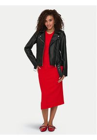 only - ONLY Kurtka z imitacji skóry Mille 15357332 Czarny Slim Fit. Kolor: czarny. Materiał: skóra #3