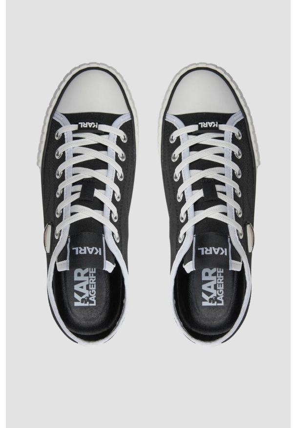 Karl Lagerfeld - KARL LAGERFELD Czarne trampki damskie KAMPUS MAX NFT, Rozmiar 40. Kolor: czarny