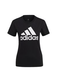 Adidas - Koszulka Essentials Logo. Kolor: czarny, biały, wielokolorowy. Sport: fitness