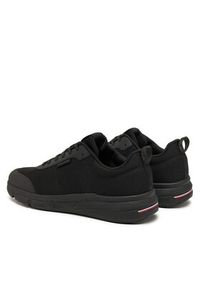 TOMMY HILFIGER - Tommy Hilfiger Sneakersy Lightweight Modern Knit Runner FM0FM05326 Czarny. Kolor: czarny. Materiał: materiał #4