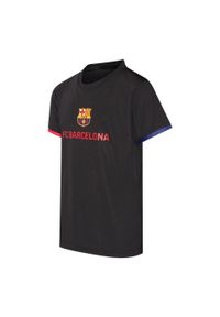 Koszulka piłkarska męska FC Barcelona. Kolor: czarny. Sport: piłka nożna