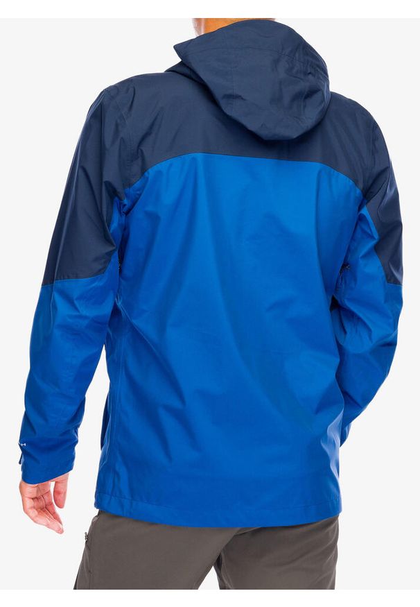 columbia - Kurtka przeciwdeszczowa męska Columbia Wahkeena Falls 3L Shell. Kolor: niebieski. Sport: turystyka piesza