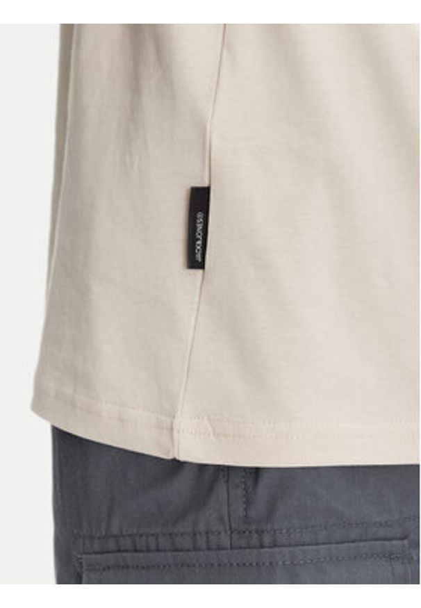 Jack & Jones - Jack&Jones T-Shirt Recharge 12273070 Beżowy Relaxed Fit. Kolor: beżowy. Materiał: bawełna