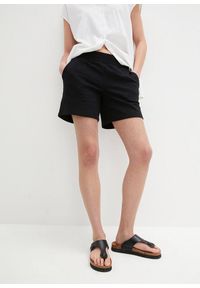 bonprix - Szorty dresowe. Kolor: czarny. Materiał: dresówka #1