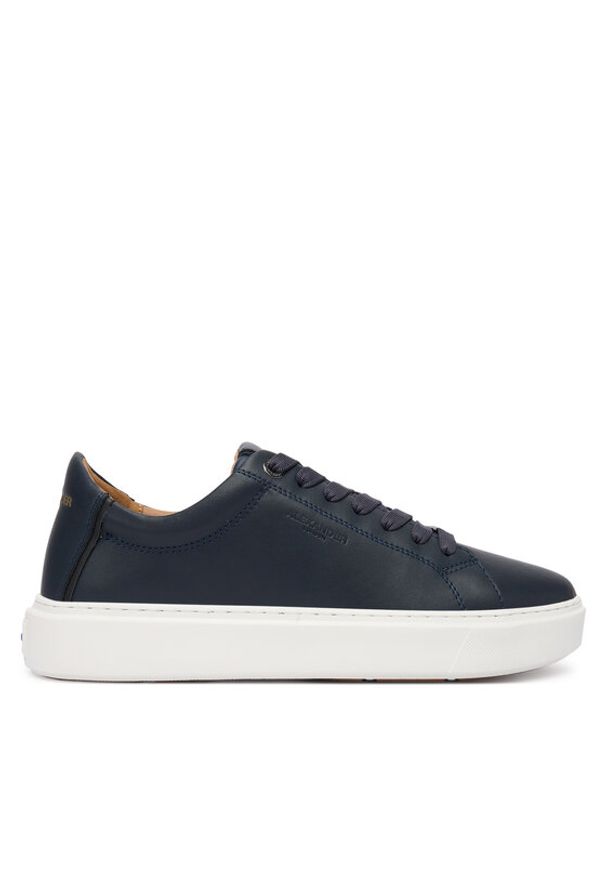 Alexander Smith Sneakersy London ALBCLDM-9012-BLE Granatowy. Kolor: niebieski. Materiał: skóra