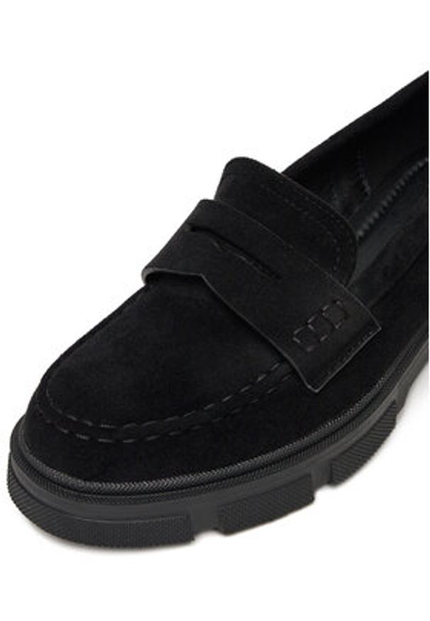 DeeZee Loafersy LZP01 Czarny. Kolor: czarny. Materiał: materiał