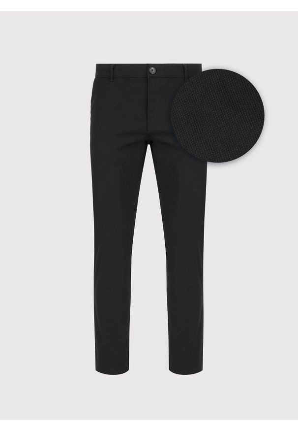 Pako Lorente - PAKO LORENTE - Czarne spodnie męskie. Okazja: na co dzień. Kolor: czarny. Materiał: elastan, bawełna. Sezon: wiosna. Styl: casual